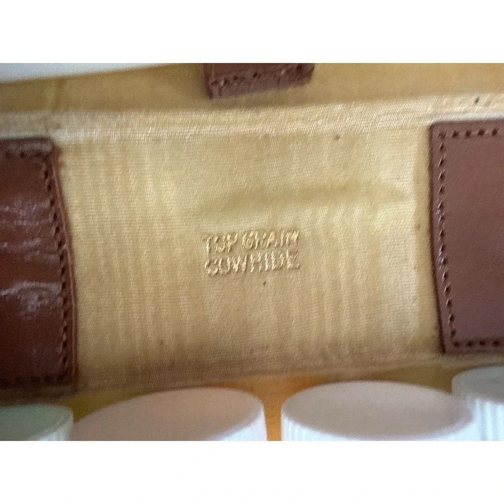Vintage Leather Apothecary / Medical Sample Travel Kit Cowhide Vial Case 50s 60s